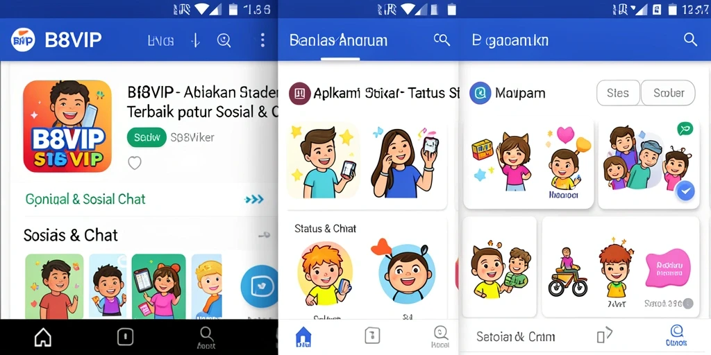 Tampilan antarmuka B8VIP yang menarik dan mudah digunakan.