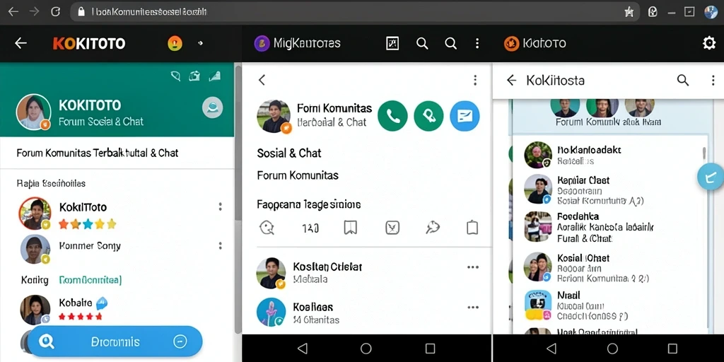 Tampilan antarmuka aplikasi KOKITOTO yang menarik dan mudah digunakan.