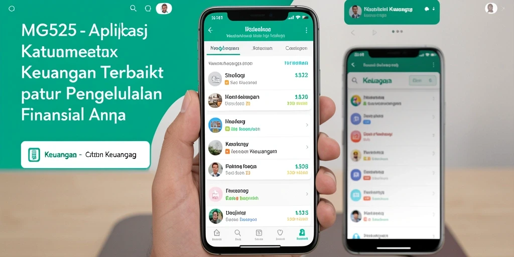 Tampilan antarmuka MG525 yang memudahkan pencatatan keuangan.
