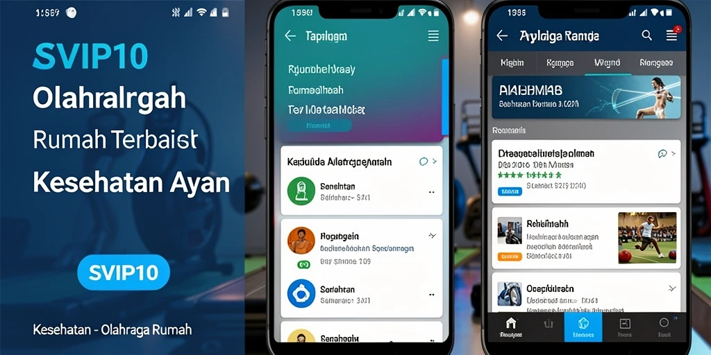 Tampilan antarmuka SVIP10 yang menawan dan fungsional untuk latihan di rumah.